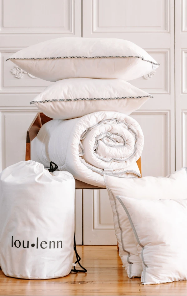 oreiller couette laine thermorégulant Loulenn